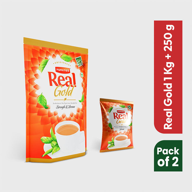 Real Saver Combo - Real Gold 1kg, Real Gold 250g (Pack of 2)