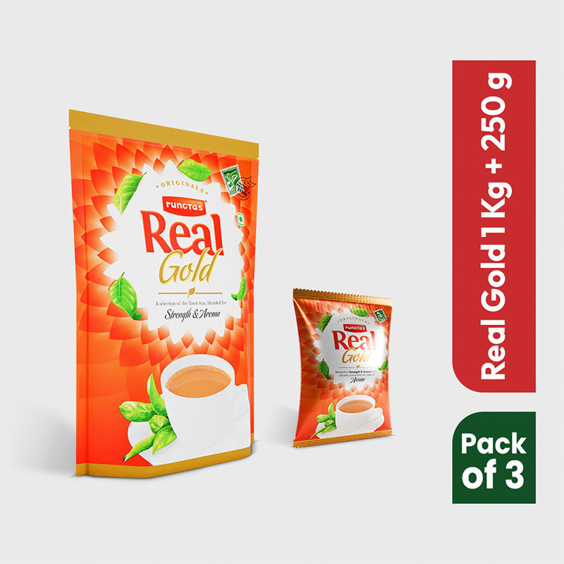 Real Saver Combo - Real Gold 1kg, Real Gold 250g (Pack of 2)