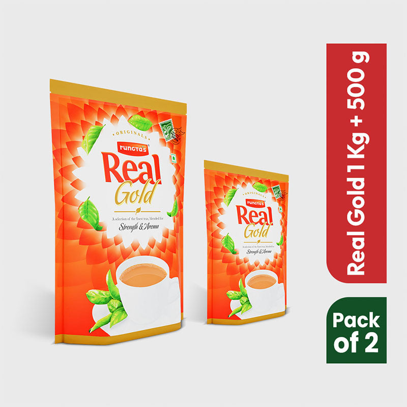 Real Gold Combo - 1kg, 500g (Pack of 2)